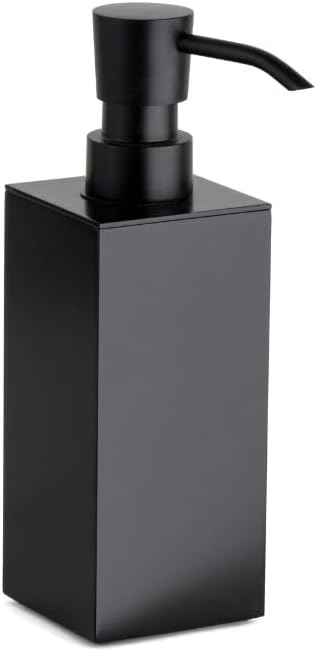 Tezgah Üstü Mat Siyah Sıvı Sabunluk 60X60Mm