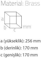 Alternative view of Masaüstü Kağıt Havluluk Mermer Deseni-Siyah 270X160X160 Mm