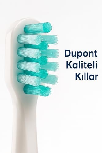 DENTindex Taşınabilir Sonik Diş Fırçası – Sessiz, Yumuşak Başlıklı, Şarjlı, Dupont Kıllı, Seyahat Tipi Cep Diş Fırçası-(Beyaz)