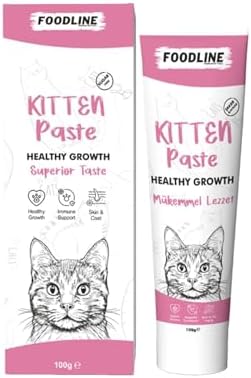 Foodline Kitten Malt Macun 100 gr, Yavru ve Anne Kediler İçin Bağışıklık Sistemi Destekleyici