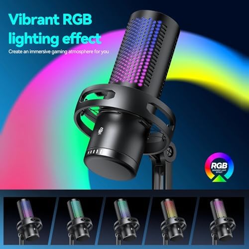 Alternative view of Yanmai Bilgisayar Masaüstü Profesyonel 48kHz 16Bit Kardioid Condenser Mikrofon | Yayın, Oyun, Podcast ve Online Toplantılar İçin Profesyonel Ses | Plug & Play USB Mikrofon (GM7)