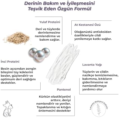 Kahu Naturals All in One Şampuan Nemlendirici, Köpek ve Kedi, İnci ve Yulaf Proteini, At Kestanesi, Pantenol,%100 Doğal, 400 ml