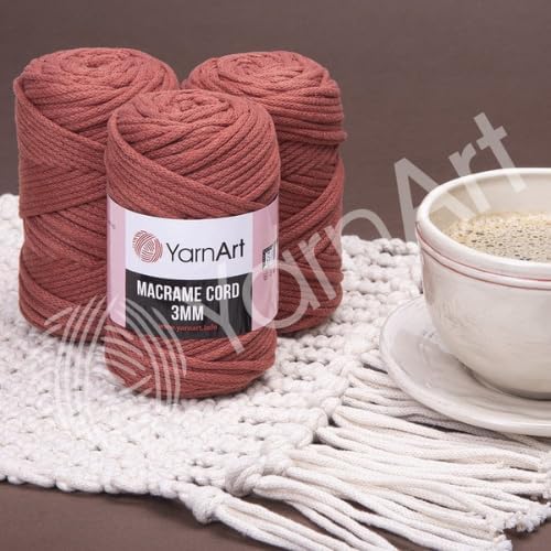 Alternative view of El Örgü İpi MACRAME CORD 3 MM, 750, 2x500 gr