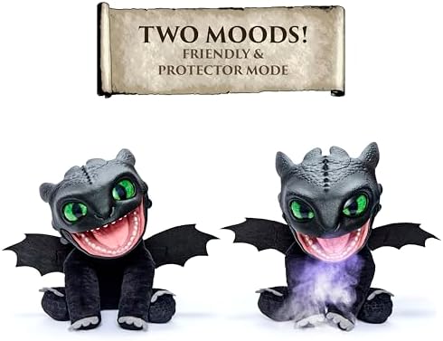 Alternative view of WOW! STUFF RealFX HTTYD Dişsiz Kukla Toniği, Muhteşem Animatronic Dişsiz 1. Sürüm Sertifikası, Gerçek Görünüyor, Hissediyor ve Kulağa Gerçek Geliyor. 50'den fazla aksiyon ve ses kombinasyonu