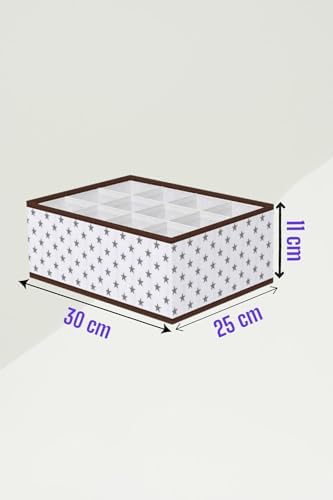 12 Bölmeli Kutu Çocuk Odası Dolap Çekmece Içi Çamaşır Çorap Düzenleyici Petek Akordiyon Organizer