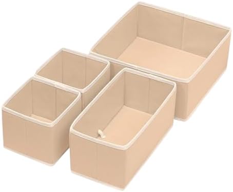 Alternative view of 4'lü Jüt Kutu Seti Dolap Içi Ve Çekmece Içi Düzenleyici Organizer