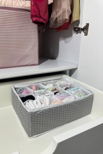 12 Bölmeli Kutu Çocuk Odası Dolap Çekmece Içi Çamaşır Çorap Düzenleyici Petek Akordiyon Organizer
