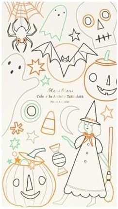 - Halloween Colour In Activity Tablecloth - Bayramı Aktivite Masa Örtüsü
