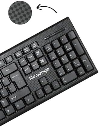 REVENGE Deskmate+ Siyah Türkçe Q Ev Ofis Kullanımına Uygun USB Kablolu Klavye ve Mouse Seti