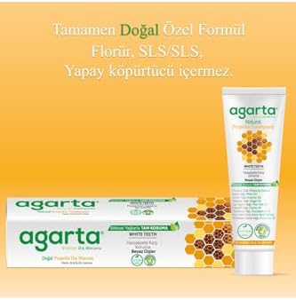 Agarta Doğal Propolisli Florürsüz Diş Macunu 100 ml x 3 Adet