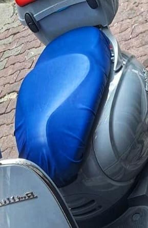 (221) QJ Motor ATR 125 mavi Motosiklet Deri Sele Kılıfı Örtüsü Brandası ile uyumlu