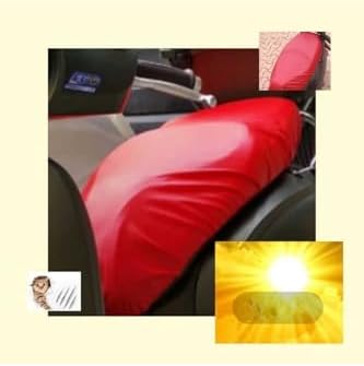 Alternative view of (208) Sym Jet X kırmızı Motosiklet Sele Kılıfı Su Geçirmez scooter sele kılıfı ile uyumlu