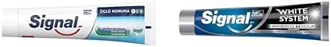 Signal Diş Macunu Üçlü Koruma, 120 ml ve Signal Diş Macunu Arındırıcı Beyazlık Aktif Karbon 75 ml