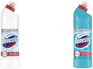 Domestos Yoğun Kıvamlı Çamaşır Suyu Kar Beyazı 750 ml ve Domestos Yoğun Kıvamlı Çamaşır Suyu Okaliptüs Ferahlığı 750 ml, 750 ML x 2, Kar Beyazlığı + Okaliptüs Ferahlığı Çamaşır Suyu