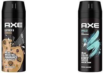 Axe Erkek Deodorant & Bodyspray & Cookies 48 Saat Etkileyici Koku (150 ml) ve Axe Erkek Sprey Deodorant Apollo 48 Saat Etkileyici Koku Vücut Spreyi 150 ml