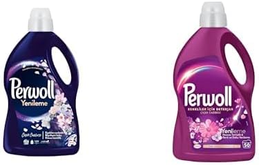 Çiçek Cazibesi Koyu Renkler 2.75L ve  Hassas Sıvı Çamaşır Deterjanı Yenileme & Çiçek Cazibesi 2.75L (50 Yıkama)