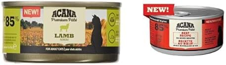 Acana Premium Pate (Ezme) Konserve Yaş Kedi Maması, Kuzu Etli, 85 Gr ve Acana Premium Pate (Ezme) Konserve Yaş Kedi Maması, Sığır Etli, 85 Gr