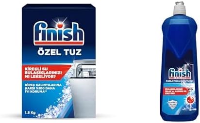 Bulaşık Makinesi Tuzu (1 x 1500 g) ve Finish Bulaşık Makinesi Parlatıcı & Kurutucu (1 x 800 ml)