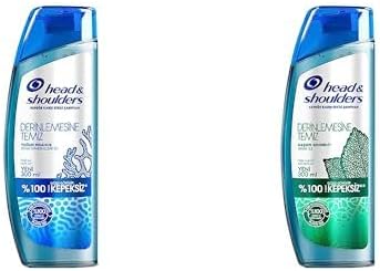 & Shoulders Derinlemesine Temizlik Şampuan Yoğun Ferahlık Deniz Mineralleri 300 ml ve & Shoulders Derinlemesine Temizlik Şampuan Kaşıntı Giderici Nane 300 ml