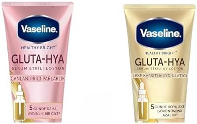 Gluta Hya Serum Etkili Losyon Canlandırıcı Parlaklık 200 ml ve Gluta Hya Serum Etkili UV Losyon Leke Karşıtı ve Aydınlarıcı 200 ml