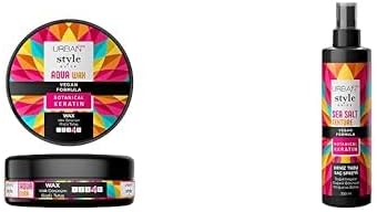 Care Style Guide Aqua Max Wax Islak ve Sert Görünüm (100 ml) ve Style Guide Deniz Tuzu Etkili Doğal Dalga Sağlayan Saç Spreyi 200 ml- Vegan