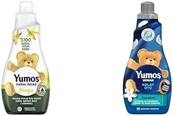 Yumoş Konsantre Çamaşır Yumuşatıcısı Vanilya 1200 ml 50 Yıkama 1 Adet ve Yumoş Uzman Kırışıklık Karşıtı 50 Yıkama Konsantre Çamaşır Yumuşatıcısı (1 x 1200 ml)