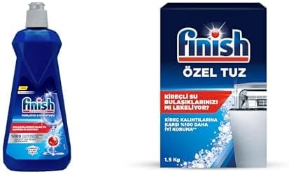 Bulaşık Makinesi Parlatıcı & Kurutucu (1 x 400 ml) ve Finish Bulaşık Makinesi Tuzu (1 x 1500 g)