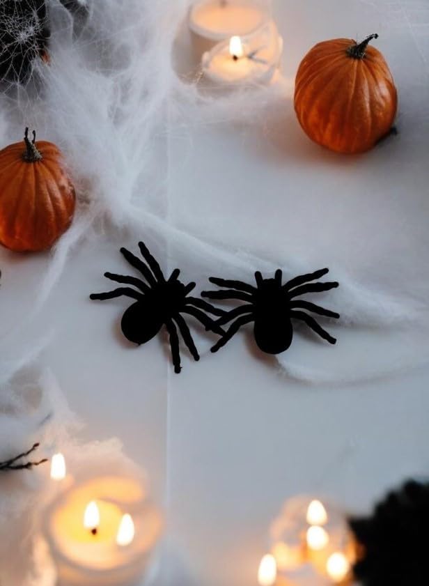 HALLOWEEN ÖRÜMCEK 2'Lİ 11CM FLOK KUMAŞ AST6763