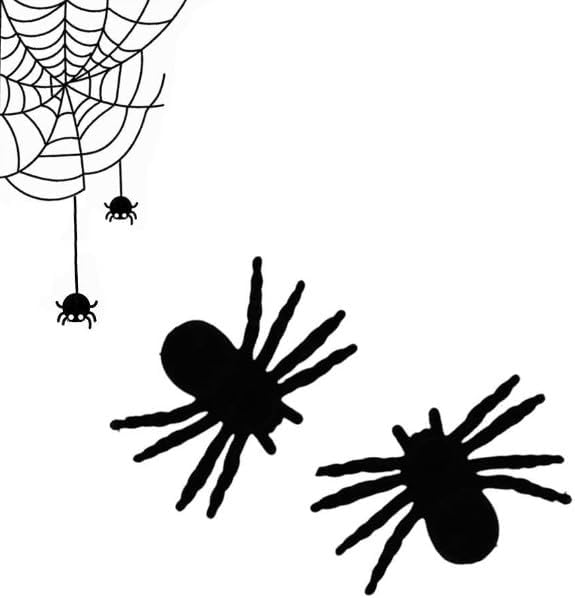 Alternative view of HALLOWEEN ÖRÜMCEK 2'Lİ 11CM FLOK KUMAŞ AST6763