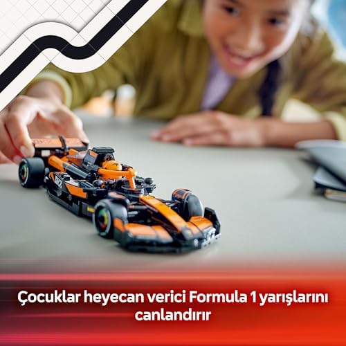 Alternative view of Speed Champions McLaren F1 MCL38 Yarış Arabası 77251 – 10 Yaş ve Üzeri Kız ve Erkek Çocukları ile Yetişkin Motorseverler için Sürücü Minifigürü İçeren Yapım ve Sergileme Seti (269 Parça)