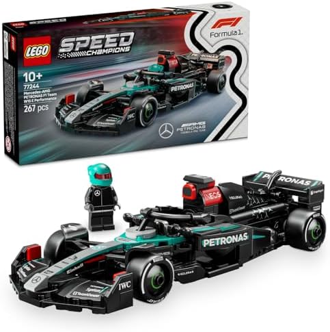 Alternative view of Speed Champions -AMG F1 W15 Yarış Arabası 77244 – 10 Yaş ve Üzeri Kız ve Erkek Çocukları için Koleksiyonluk Sürücü Minifigürü İçeren Yapım Seti ve Sergileme Seti (267 Parça)