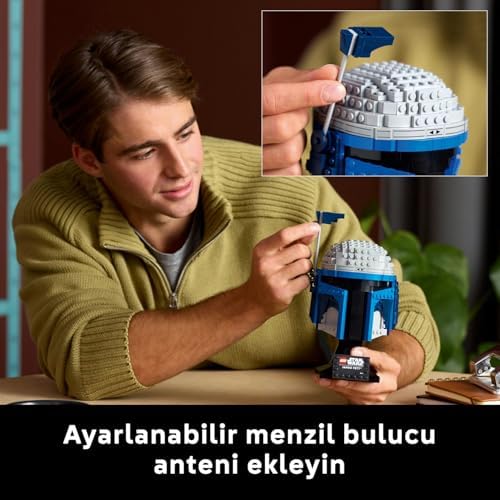 : Klonların Saldırısı Jango Fett Kaskı 75408 - Yetişkinler için İnşa Edilebilen Koleksiyonluk Model Yapım Seti (616 Parça)