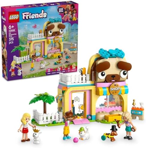 Alternative view of Evcil Hayvan Aksesuar Dükkanı 42650-6 Yaş ve Üzeri Erkek ve Kız Çocukları için Mini Bebek, Kedi ve Köpek Minifigürü İçeren Yaratıcı Oyuncak Yapım Seti, Doğum Günü Hediyesi (375 Parça)