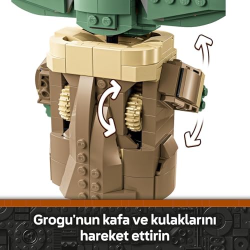 : The Mandalorian Uçan Bebek Arabalı 75403-10 Yaş ve Üzeri Kız ve Erkek Çocuklar için Yaratıcı Oyuncak Yapım Seti, Doğum Günü Hediyesi (1048 Parça)