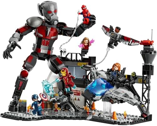 Alternative view of | Kaptan Amerika: Kahramanların Savaşı Aksiyon Savaşı 76314-10 Yaş ve Üzeri Çocuklar İçin 8 Minifigürlü Oyuncak Yapım Seti, Doğum Günü Hediyesi (736 Parça)