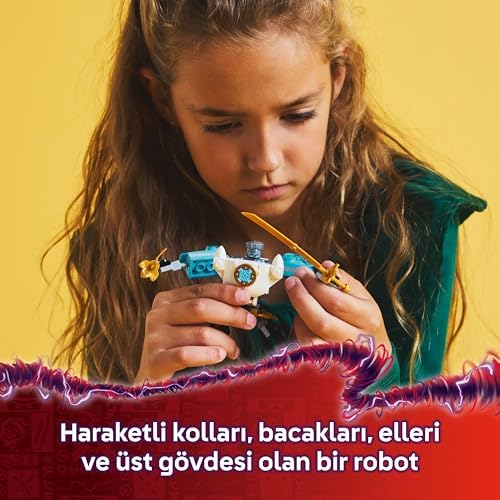 Alternative view of Zane’in Savaş Zırhı Mech’i 71827-6 Yaş ve Üzeri Çocuklar için 3 Minifigürlü Yaratıcı Oyuncak Yapım Seti, Doğum Günü Hediyesi (92 Parça)