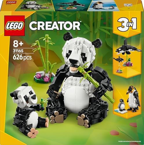 Alternative view of Creator 3’ü 1 Arada Vahşi Hayvanlar: Ailesi 31165-8 Yaş ve Üzeri Çocuklar için Orka veya Penguene Dönüşen Oyuncak Yapım Seti, Doğum Günü Hediyesi (626 Parça)