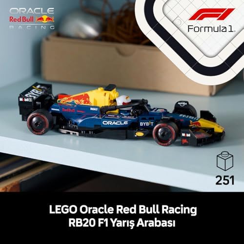 Alternative view of Speed Champions Oracle Red Bull RB20 F1 Yarış Arabası 77243 – Yetişkinler için Koleksiyonluk Sürücü Minifigürü ve Orijinal Detaylar İçeren Koleksiyonluk Model Yapım Seti (251 Parça)