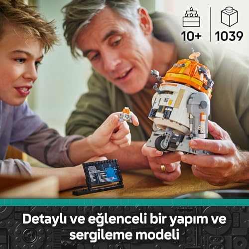 : Ahsoka (C1-10P) Astromech Droidi 75416-10 Yaş ve Üzeri Çocuklar için İnşa Edilebilen Yaratıcı Model Yapım Seti (1039 Parça)