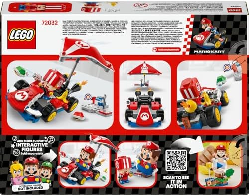 Alternative view of Super Mario: Mario Kart – Standard Kart 72032, 7 Yaş ve Üzeri Erkek ve Kız Çocukları için Yaratıcı Oyuncak Yapım Seti, Toad Figürü ve Fazlası, Doğum Günü Hediyesi (174 Parça)