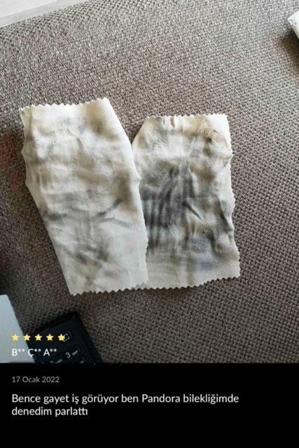 Alternative view of Bakım Kiti Serisi 1 Adet Takı Mücevher Altın Gümüş Takı Silme Temizleme Parlatma Mendili Bezi
