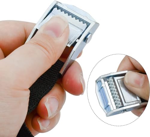 2 adet 3 m gergi kayışı, ayarlanabilir bağlama kayışı, kelepçeli kilitli, mandallı gergi kayışı, sağlam cırcır kayışı, otomobil, bisiklet, el arabası, motosiklet, bagaj, kamp için (siyah)