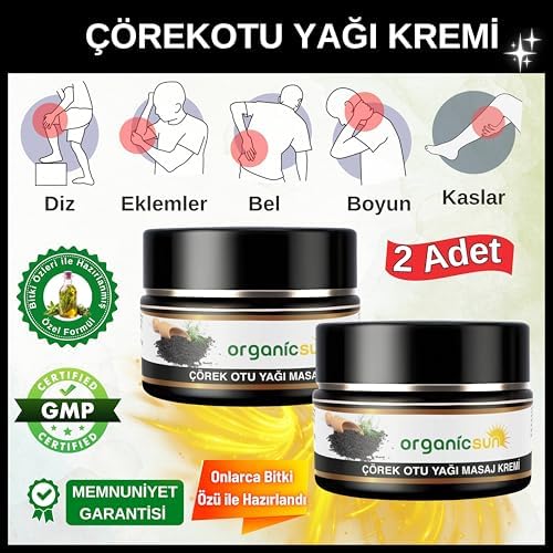 Çörek Otu Yağlı Ağrı Masaj Kremi Kas Eklem 100 ml x 2 Adet