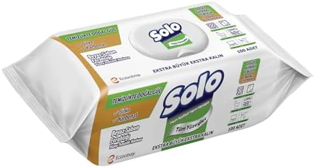 Alternative view of SOLO Yüzey Temizleme Mendili Doğal Güç Beyaz Sabun 100 Yaprak