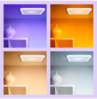 Wiz Siyah Akıllı Sıva Üstü RGB Kare Panel Tavan Armatürü 17W