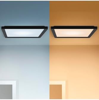 Alternative view of Wiz Siyah Akıllı Sıva Üstü RGB Kare Panel Tavan Armatürü 17W