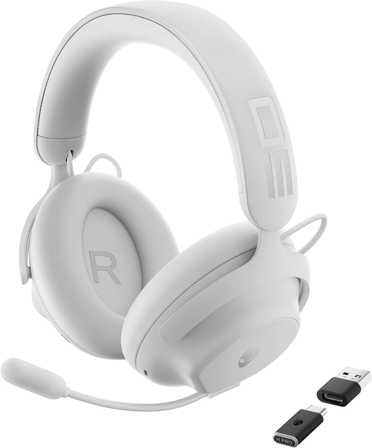 Alienware Pro Kablosuz Oyun Kulaklığı - Kablolu/Kablosuz, Bluetooth 5.3, 15 Dakika Hızlı Şarj, Ses Çıkışı 20 Hz, Pil Konuşma Süresi (ANC açık) 24 Saate Kadar (Bluetooth), Ay Işığı
