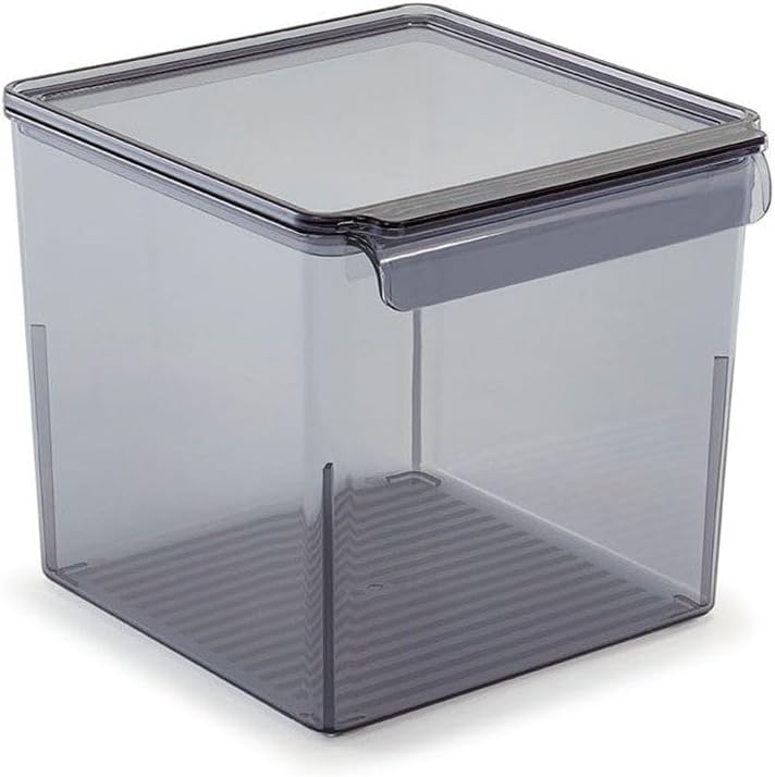 Kapaklı Banyo Mutfak Düzenleyici Şeffaf Siyah 165 * 178 * 160 Mm M-E73-10-25