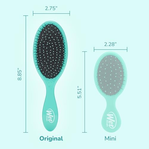 Alternative view of Wet Brush Orijinal Detangler Saç Fırçası, Amazon Aqua- Ultra Yumuşak IntelliFlex Kıllar - Dolaşık Açıcı Saç Fırçası Dolaşıklıklar - Tüm Saç Tipleri (Islak ve Kuru Saç) - Kadın ve Erkek (2'li