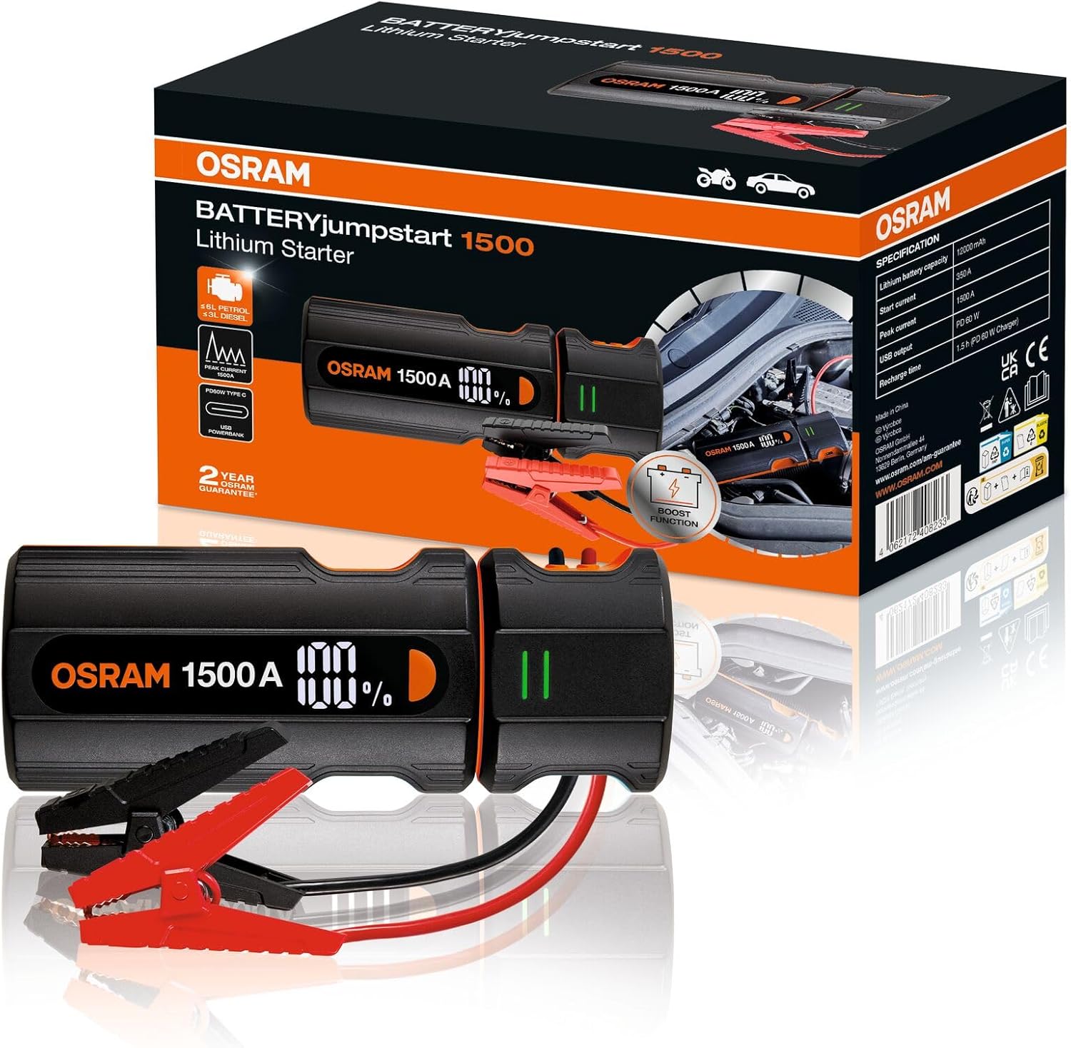 BATTERYJumpstart 1500 Akü Takviye Cihazı